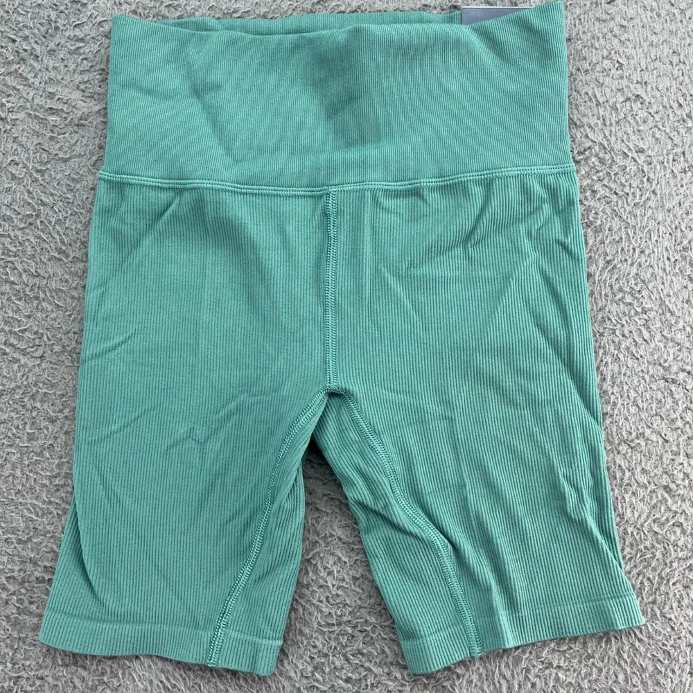 DSG Momentum Seamless High Rise‎ Bike Shorts Blue Women's XS Moisture Wicking